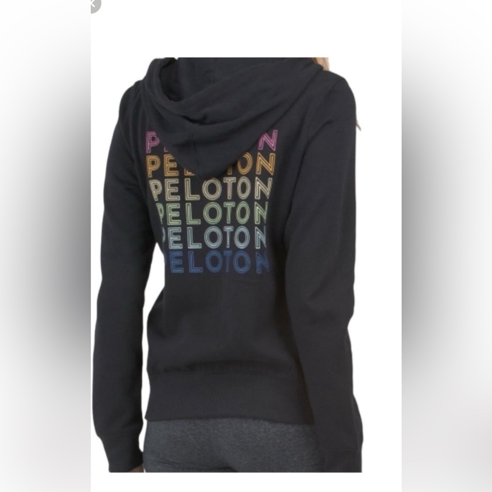 Peloton Ultimate Zip Up Black Hoodie
